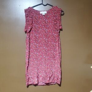 Criss Cross Floral Dress Medium